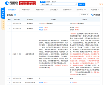 王传福退出上海比亚迪、董事长
